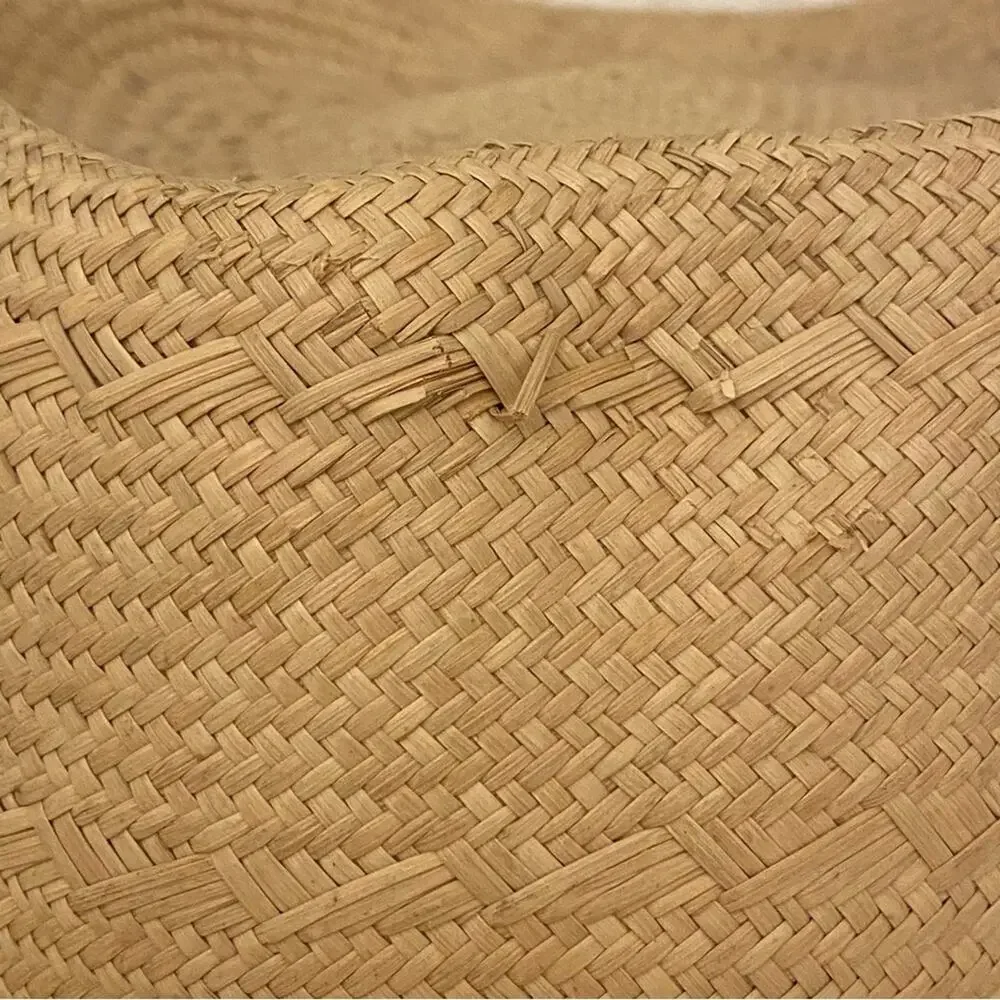 Puerto Fino Colombian Straw Hat Size 7 1/2 Tan Fedora